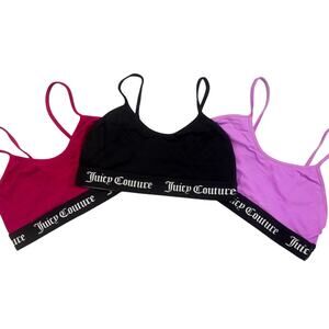 Juicy Couture Lounge Bras Set of 3 Womens Size S